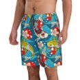 thumbnail image 2 of Fotbe Japanese Koi Trajes de Baño Estampados para Hombre, Shorts de Verano de Secado Rápido, Ropa de Playa, Bañadores-X-Large, 2 of 6