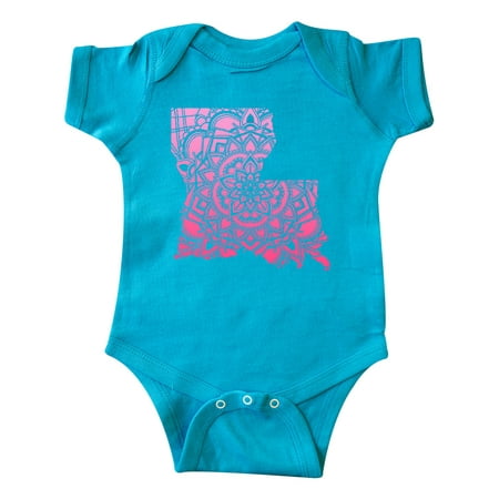 

Inktastic Louisiana Silhouette Mandala Gift Baby Boy or Baby Girl Bodysuit