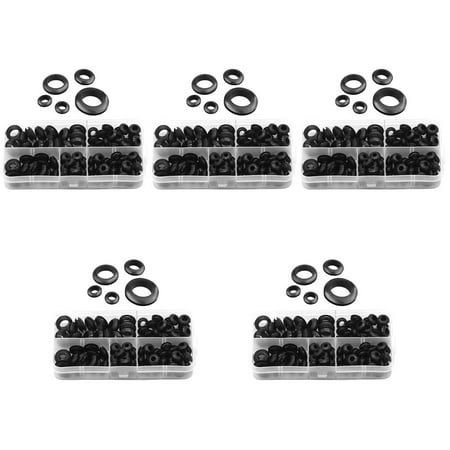 

525 pcs Rubber Grommet Assortment Wiring Rubber Gaskets Hole Plug Grommets