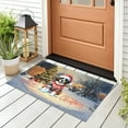 thumbnail image 3 of Merry Christmas Woofmas Xmas Noel Saint Bernard Santa Snowman Doormat St Dog Lover Indoor Outdoor Welcome Mat - 13016, 3 of 5
