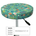 thumbnail image 2 of Goofa Mushrooms and Flowers Printed Stool Covers Round, Waterproof Round Bar Stool Covers Anti-Slip Round Bar Stool Seat Cover with Elastic Bands Durable -14 inch, 2 of 7