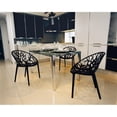 thumbnail image 4 of Compamia Crystal Polycarbonate Patio Dining Chair in Black, 4 of 10