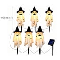 thumbnail image 3 of 6Pack Solar Halloween Witch Ghost Garden Stake Light, Spooky Halloween Ghost Decor, Waterproof LED Stake Decorations Outdoor Garden Patio Lawn Pathway, 3 of 6