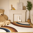 thumbnail image 2 of Rug Branch Kids Solara Ember Arc Red Indoor Soft Area Rug - 4' x 6', 2 of 7