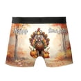 thumbnail image 2 of Happy Thanksgiving Weimaraner Turkey Costume Pumpkins Autumn Leaves All Over Print Boxer Briefs Underwear for Men Dad Weim Gray Ghost Dog Lover - 13014, 2 of 6