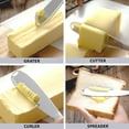 thumbnail image 5 of LAH KITCHEN Butter Dish with Knife - Butter Container with Magnetic Lid - Clear, 5 of 8