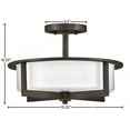 thumbnail image 2 of Hinkley Lighting - Baxley - 15W 3 LED Medium Semi-Flush Mount-10.25 Inches Tall, 2 of 9