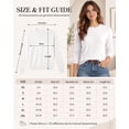 thumbnail image 7 of QUALFORT Women’s 100% Cotton Pullover Sweater, Crew Neck Long Sleeve Lightweight Sweater for Women, Soft Classic Knit Top, White XL, 7 of 7