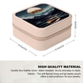 thumbnail image 2 of PRATYUS Moon Water Mountains Jewelry Box for Necklaces, Rings, Earrings Pink, 2 of 5