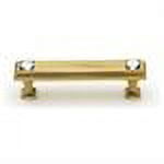 Alno C213-3-PA Swarovski Crystal 3" Cabinet Crystal Pull Polished Antique