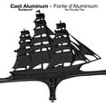 thumbnail image 4 of Klassen Bronze Large Clipper Cast Aluminum Weathervane, Black, 4 of 7