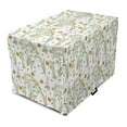 thumbnail image 1 of Spring Dog Crate Cover, Butterflies Flying Flower Field Shabby Seasonal Flourish Pastel Petals, Easy to Use Pet Kennel Cover Small Dogs Puppies Kittens, 7 Sizes, Pale Green Dark Orange, by Ambesonne, 1 of 6