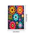 thumbnail image 4 of Amhnf Colorful Floral Pattern Linen Garden Flag For Home Outdoor Garden Yard Decor 12x18 inch, 4 of 5