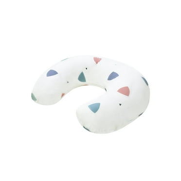 Milla Nursing Pillow, Ergonomic Nursing Essentials for Bottle and Breastfeeding, Firm Fiber Fill, with Cotton Removable Nursing Pillow Cover, Machine Washable