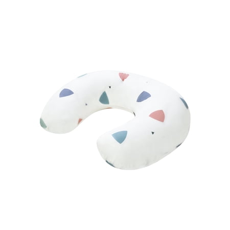 Milla Nursing Pillow, Ergonomic Nursing Essentials for Bottle and Breastfeeding, Firm Fiber Fill, with Cotton Removable Nursing Pillow Cover, Machine Washable