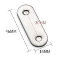 thumbnail image 1 of Daily Mix Store 1X Stainless Steel Corner Code Flat Mending Plate Furniture Repair Fixing Join, 1 of 9