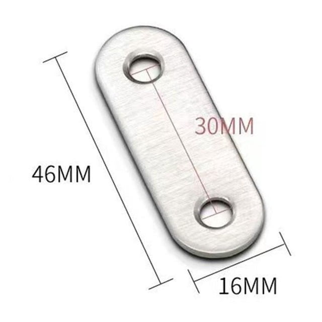 Daily Mix Store 1X Stainless Steel Corner Code Flat Mending Plate Furniture Repair Fixing Join