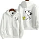 thumbnail image 2 of Snoopy-Sudadera con capucha y cremallera para hombre y mujer, chaqueta blanca de dibujos animados de Anime, abrigos de gran tamaño para pareja, primavera y otoño, novedad de 2024, 2 of 5