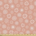 thumbnail image 1 of Abstract Upholstery Fabric by the Yard, Illustration of Soft Spring-Themed Flower Like Elements in Warm Tones, Decorative Fabric for DIY and Home Accents, Coral and Pale Salmon by Ambesonne, 1 of 5