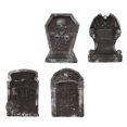 thumbnail image 2 of Adorno de lápida decorativa para Halloween, decoración de lápida horrible (estilo aleatorio), 4 Uds., 2 of 6