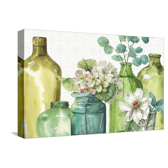 Art.com Mixed Greens XLIX Stretched Canvas Print Wall Art by Lisa Audit, 18" x 12"