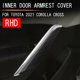 thumbnail image 5 of 2 Piezas Adorno de Manija de Puerta Interior de Coche de Fibra de Carbono Cubierta de Manija de Panel de Agarre para Toyota Corolla Cross 2021 2022 RHD, 5 of 5