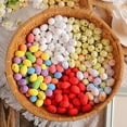 thumbnail image 2 of Kripyery Easter Eggs Decorations DIY Crafts Home Ornament - 50Pcs Colorful Foam Artificial Eggs with Spotted Surface, 2 of 8