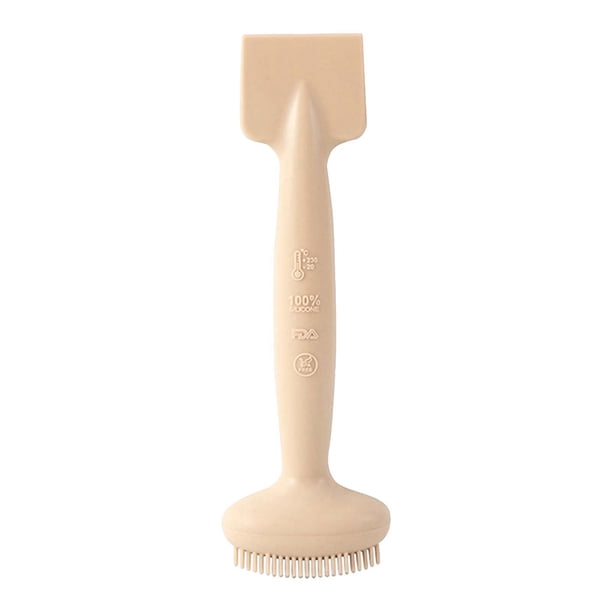 Cepillo limpiador facial 2 en 1, cepillo facial de silicona, exfoliante facial, cepillo para el cuidado de la piel, para una exfoliación profunda y suave de la película de barro, rascador especial