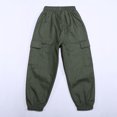 thumbnail image 3 of Cargo Pants Baggy Elastic Waist Jogger Youth Boys Sweatpants Boys Hiking Pants Outdoor Clothing, 3 of 6