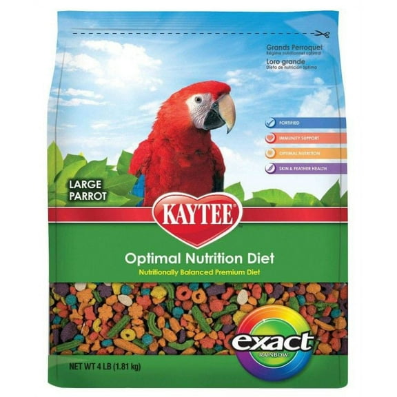 Kaytee Exact Rainbow Chunky Parrot Food [Bird, Food] 4 lbs