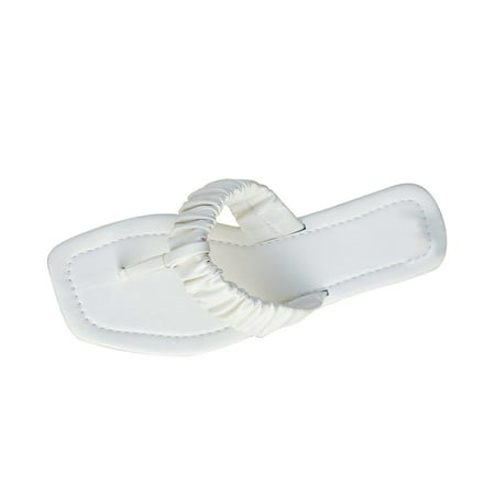 

Juebong Sandals clearance Flip Flops for Women Girls Thong Slide Sandals - Summer Dressy Bohemian Travel Flat Sandals Cute Low Wedge Summer Open Toe Sandal Shoes