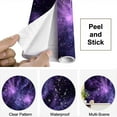thumbnail image 4 of Peel and Stick Wallpaper Waterproof Constellation Star Clusters Galaxies Planets Astrology Abstract Dark Wall Mural Decor Self Adhesive and Removable 69in x 98in, 4 of 8