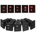 thumbnail image 1 of jfqm 12V 3A Red Light Push Button Switch Driving Light Bar ON-Off Switch Fit for VW Amarok (Color : Spot Light), 1 of 4