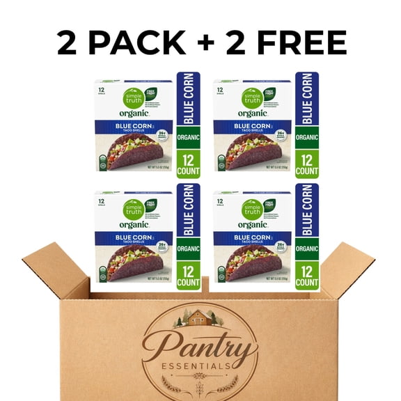 Simple Truth Organic Blue Corn Taco Shells Organic 2 Pack 5.5 oz