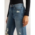 thumbnail image 3 of Sofia Jeans Women's Beatrix Slouchy Boyfriend Mid Rise Distressed Jeans, 27" Inseam, Sizes 0-18, 3 of 10