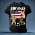 thumbnail image 5 of MuXiKeJi Clothes 250 Years America Anniversary USA 250th Birthday Apparel T-Shirt, 5 of 5