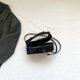 thumbnail image 2 of Bolso Cruzado para Mujer Con Forma Ataúd Bolso Mano PVC PU para Viajes Oficina (negro), 2 of 9