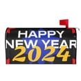 thumbnail image 2 of Haiem Happy New Year 2024 (6) Mailbox Covers Magnetic ,Mailbox Wraps Post Letter Box Cover for Holiday Garden Yard Decor-25.5x21 in, 2 of 9