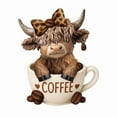thumbnail image 2 of Figura de vaca de las Tierras Altas, adorno decorativo, estatua de vaca, vaca de café, enana, resina escocesa, regalo de Navidad para amantes de los terneros, adornos decorativos, decoración del hogar, 2 of 5