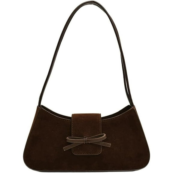 JUYGO Suede Purse Handbag Evening Bag for Women Crescent Satchels Shoulder Bag Crossbody Purse Top-handle Tote Party Shopping