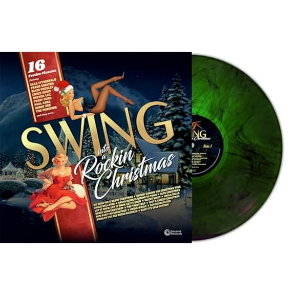 Various Artists Swing Into a Rockin' Christmas (Vinyl Record) 12" Album Coloured Vinyl
