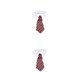 thumbnail image 3 of Billuyoard Mascota perro gato cuello corbata Prop mascotas accesorio de moda gatos collares accesorios Collar decoración rosa negro rayas S31cm rayas negras rosas S31cm 2Conjunto, 3 of 6