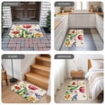thumbnail image 6 of Spring Floral Door Mat Indoor Outdoor,Rustic Tulip Butterfly Botanical Summer Non Slip Welcome Mat with Rubber Backing,Absorbent Fabric Front Door Mats Entryway Rug for Home Patio Entrance 20"x31.5", 6 of 9