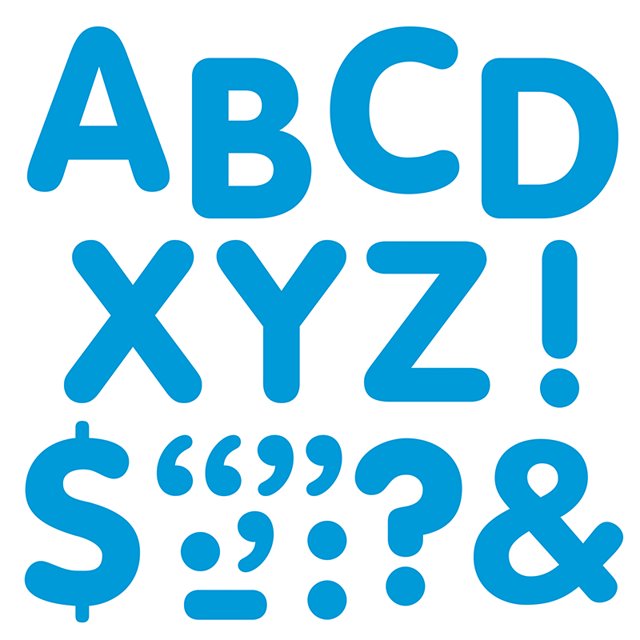 TREND ENTERPRISES INC (6 PK) STICK-EZE 2 IN LETTERS & 787BN