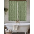 thumbnail image 4 of Sage Green Floral Living Room Curtains 2 Panel, Spring Flowers Cafe Window Treatment, Extra Long Farmhouse Bedroom Bathroom Kitchen Curtains Drapes 104"x72", 4 of 6