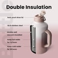 thumbnail image 3 of BOTTLE BOTTLE Insulated Water Bottle 64 oz with Straw and Dual-use Lid Stainless Steel Water Bottle with Handle Vacuum Stainless Steel Jug for Workout and Sports pink gradient, 3 of 7