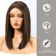 thumbnail image 2 of Pelucas cortas HAIRCUBE con encaje en la parte delantera, color marrón oscuro, para mujer, 2 of 7