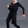 thumbnail image 5 of Yanlir Boys Two Piece Swimsuit Multi Use Sun Protection Quick Dry Sports Set Surfing Swimming Beach Activities Set(Blue,8-9 Years), 5 of 5