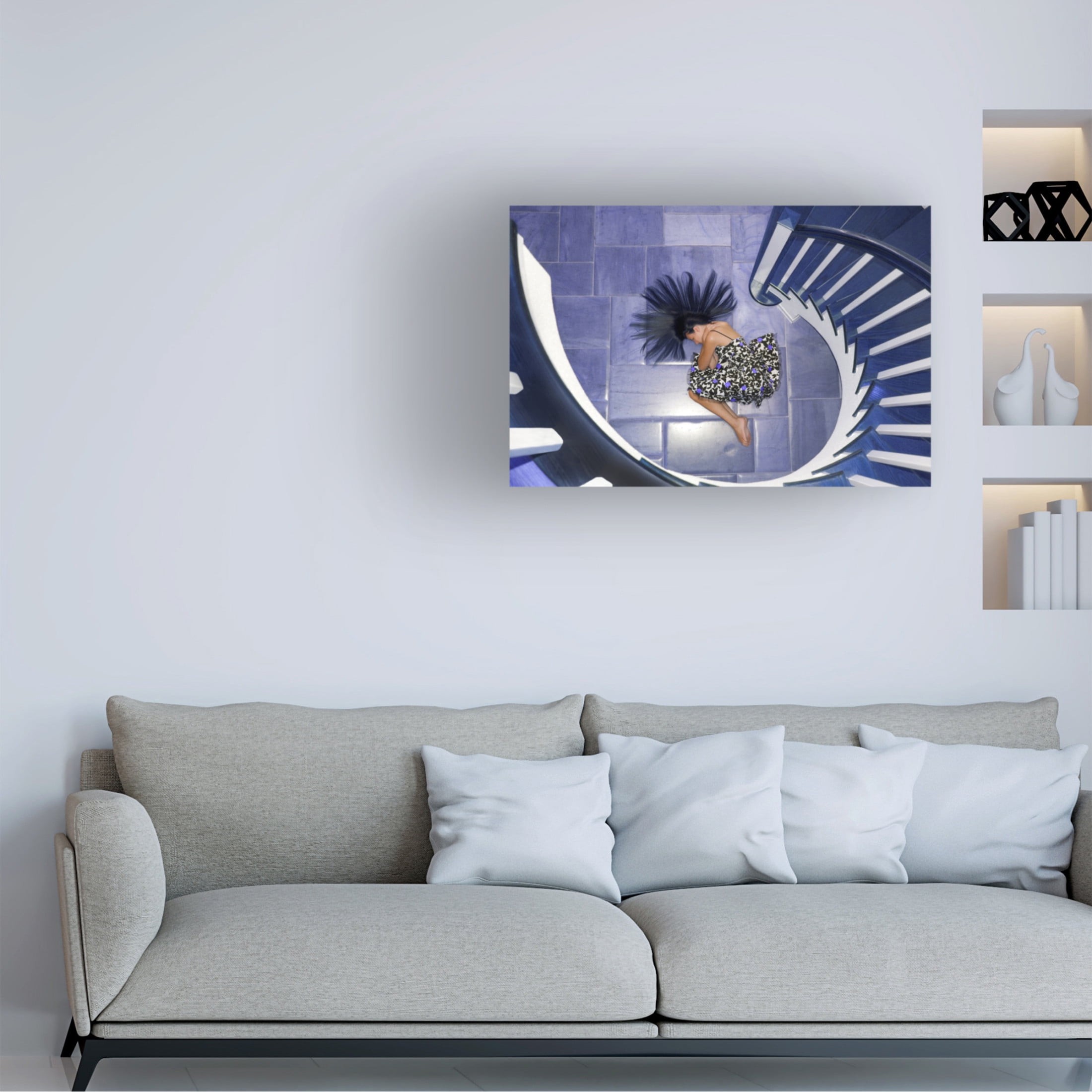 Canvas Wall Art - Hans Repelnig 'Violet' Wall Art for Living Room, Bedroom, or Office D?cor by Trademark Fine Art - 32 x 22 Inches