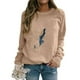 thumbnail image 1 of Ichuanyi liquidación de la moda femenina estampada las mangas largas sueltas blusa redonda del cuello redondo del cuello sudadera ICHUANYI WER202308214305, 1 of 7